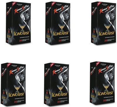 46% OFF on Kamasutra Long last 20x6 pack Condom(Set of 6, 120 Sheets) 46% OFF on Kamasutra Long last 20x6 pack Condom(Set of 6, 120 Sheets)