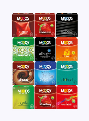 Moods Multivariety pack Condom(Set of 12, 36S)