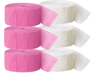 

GrandShop Streamer(Pink, White, Pack of 6)