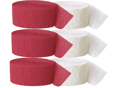 

GrandShop Streamer(Red, White, Pack of 6)