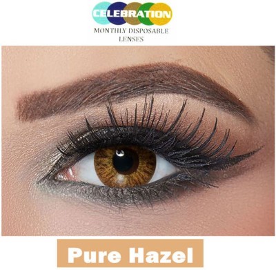 

Celebration Hazel Monthly Contact Lens(Zero Power, Hazel, Pack of 2)