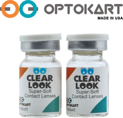 

Optokart Two Tone Color Made In U S A By Visions India Yearly Contact Lens(-3.50, Grey, Pack of 2)