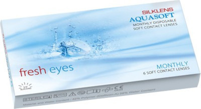 

Aquasoft Fresheyes Monthly(-2.5, Contact Lenses, Pack of 6)