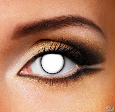 

Magjons zombie white Yearly(0 Diopters, Colored Contact Lenses, Pack of 2)