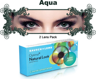 

Bausch & Lomb New Natural Look Aqua Color By Visions India 3 Monthly(-0.00, Colored Contact Lenses, Pack of 2)