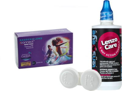 

Bausch & Lomb iConnect Annual with Care Kit By Lens4eye Yearly Contact Lens(-6.50, Clear, Pack of 1)