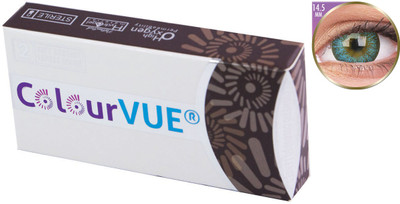

ColourVUE BigEyes Monthly Contact Lens(-4.25, Maya Blue, Pack of 2)