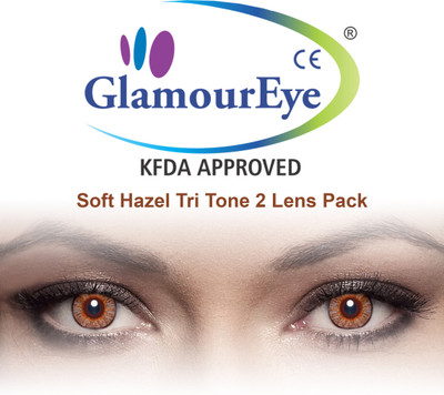 

Glamour Eye Soft Hazel By Visions India Monthly(-0.50, Colored Contact Lenses, Pack of 2)