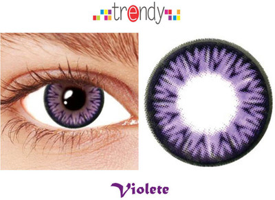 

Trendy Violet Monthly Contact Lens(Zero Power, Violet, Pack of 2)