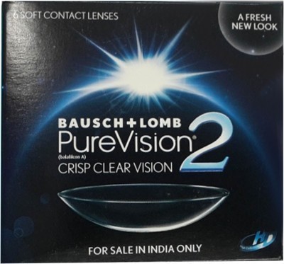 Flipkart - Bausch & Lomb Pure Vision 2 Monthly(-0.5, Contact Lenses, Pack of 6)