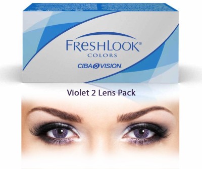 Flipkart - Ciba Vision Freshlook Colors Violetï¿½By Visions India Monthly(-5.00, Colored Contact Lenses, Pack of 2)