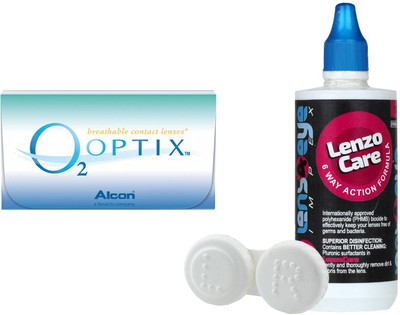 

Alcon O2Optix with LensCareKit By Lens4eye Monthly Contact Lens(-3.25, Clear, Pack of 6)