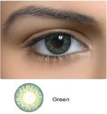 

Netra Eco Attitude Green Contact Lenses Monthly Contact Lens(Zero Power, Green, Pack of 2)