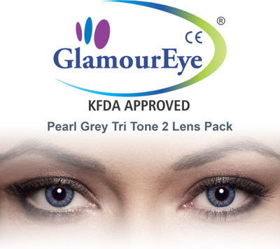 

Glamour Eye Pearl Grey By Visions India Monthly(-3.50, Colored Contact Lenses, Pack of 2)