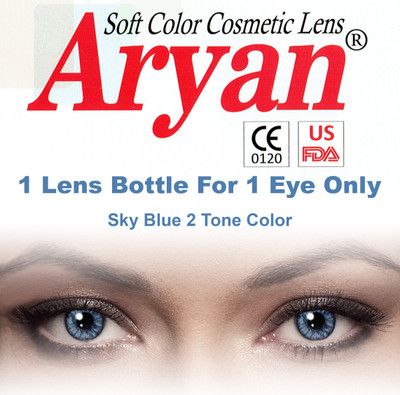 

Aryan 2 Tone Contact Lens By Visions India Yearly Contact Lens(-0.00, Sky Blue, Pack of 1)