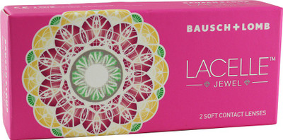 

Bausch & Lomb B&L_LacelleJewelGreen_Plano_0 Monthly(0, Colored Contact Lenses, Pack of 2)