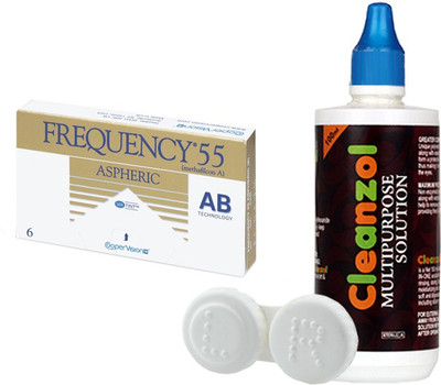 

Cooper Vision Frequency55 with LensCareKit By Visonsindia Monthly(-2.75, Contact Lenses, Pack of 6)
