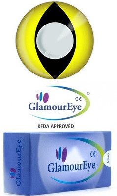 

Glamour Eye Party Yellow Cat Yearly(00, Colored Contact Lenses, Pack of 2)