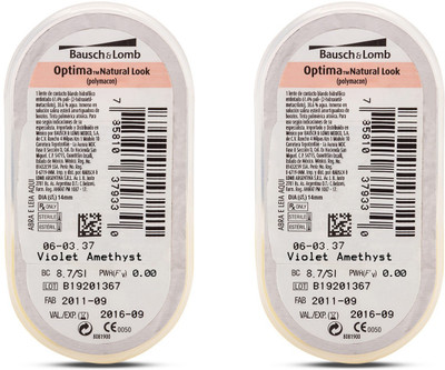 

Bausch & Lomb Optima Natural Look Monthly(0, Colored Contact Lenses, Pack of 2)