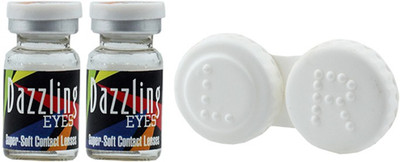

DazzlingEyes Two Tone Color With Case By Visionsindia Yearly(-6.00, Colored Contact Lenses, Pack of 2)
