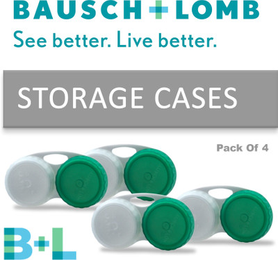 

Bausch & Lomb Lens Case Yearly(0, Colored Contact Lenses, Pack of 4)