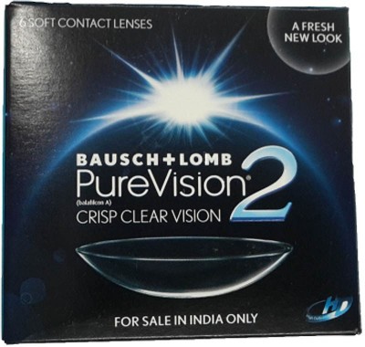 

Bausch & Lomb PureVision2 HD (PV-2) Monthly Contact Lens(3.5, Transparent, Pack of 6)