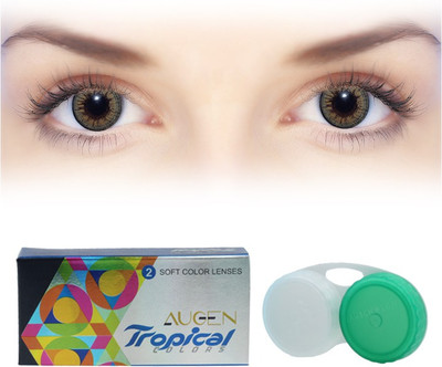 

Augen Tropical Colors Zero Power By VisionsIndia Quaterly(Honey-0.00, Colored Contact Lenses, Pack of 2)
