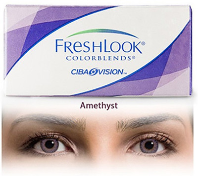 

Ciba Vision Freshlook Colorblends Amethyst By Visions India Monthly Contact Lens(+1.25, Amethyst, Pack of 2)