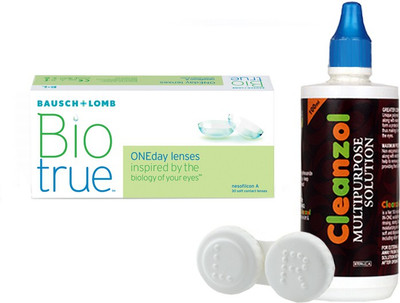 

Bausch & Lomb Biotrue Oneday with Lens Care Kit By VisionsIndia Daily(-8.50, Contact Lenses, Pack of 30)