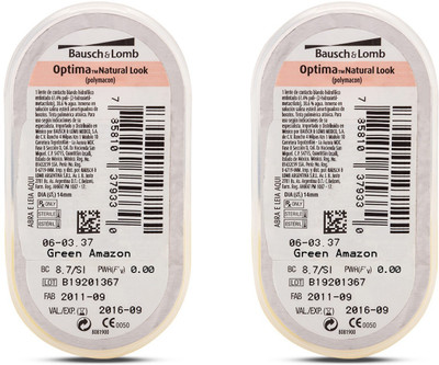 

Bausch & Lomb Optima Natural Look Monthly(0, Colored Contact Lenses, Pack of 2)