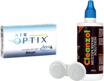 

Alcon Air Optix Aqua with LensCareKit By Visionsindia Monthly(-6.00, Contact Lenses, Pack of 6)