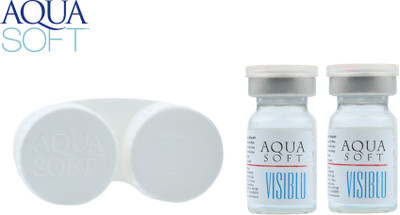 

Aquasoft Visiblu With Lens Case by Visions India Yearly(-19.00, Contact Lenses, Pack of 2)