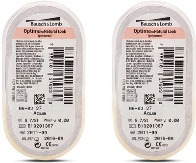 

Bausch & Lomb Optima Natural Look Monthly(0, Colored Contact Lenses, Pack of 2)