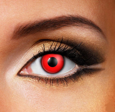 

Magjons Red Devil Yearly(0 Diopters, Colored Contact Lenses, Pack of 2)