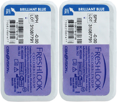 

Ciba Vision FreshLook COLORBLENDS By Visions India Monthly Contact Lens(BrilliantBlue-0.00, Brilliant Blue, Pack of 2)