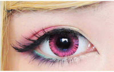 

Sparkle Pink Monthly(Zero Power, Colored Contact Lenses, Pack of 2)
