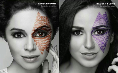 Bausch & Lomb Lacelle Brown + Violet Colour Monthly(0.00, Colored Contact Lenses, Pack of 4)