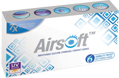 

Airsoft 6pk Monthly(-5.5, Colored Contact Lenses, Pack of 6)