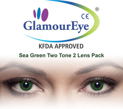 

Glamour Eye Sea Green By Visions India Monthly(-0.00, Colored Contact Lenses, Pack of 2)