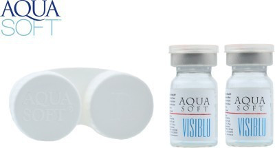 

Aquasoft Visiblu With Lens Case by Visions India Yearly(-20.00, Contact Lenses, Pack of 2)