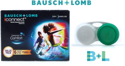 Flipkart - Bausch & Lomb Iconnect With Lens Case By Visions India Monthly(-2.50, Contact Lenses, Pack of 6)