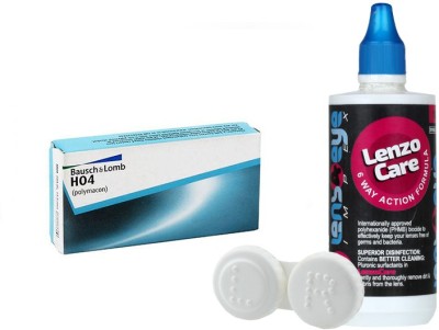 

Bausch & Lomb HO4 with LensCareKit By Lens4eye Yearly Contact Lens(-15.00, Clear, Pack of 1)