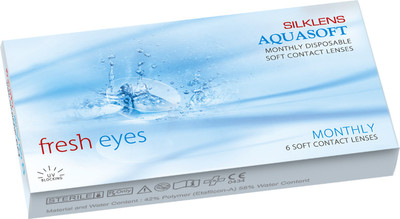 

Aquasoft Fresheyes Monthly(-3.75, Contact Lenses, Pack of 6)
