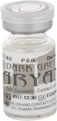 Flipkart - Aryan 3 Tone Grey Yearly(-1.5, Colored Contact Lenses, Pack of 2)
