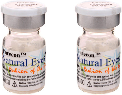 

Purecon Purecon, Natural Eyes Hazel Quaterly Disposable Contact Lenses (2 Lenses/ Box) Quaterly(0, Colored Contact Lenses, Pack of 2)