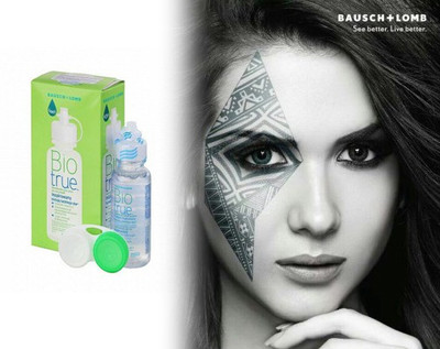 

Bausch & Lomb Lacelle Grey with Biotrue 60ml Solution by Visions India Monthly Contact Lens(-8.00, Grey, Pack of 2)