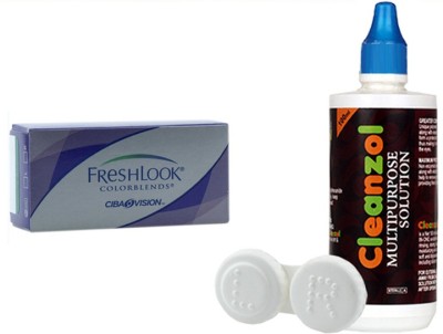 Flipkart - Alcon Freshlook Colorblends Brilliant Blue with LensCareKit By Visionsindia Monthly(-3.50, Colored Contact Lenses, Pack of 2)