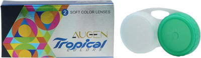 

Augen Tropical Colors Zero Power By VisionsIndia Quaterly(SkyBlue-0.00, Colored Contact Lenses, Pack of 2)