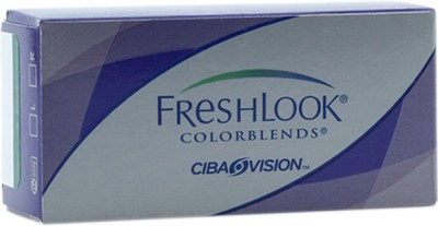 Flipkart - Ciba Vision FreshLook COLORBLENDS Amethyst With LensCareKit By VisionsIndia Monthly(-3.50, Colored Contact Lenses, Pack of 2)