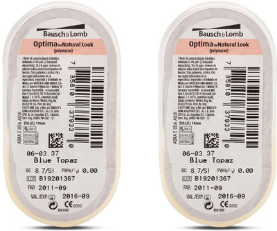 

Bausch & Lomb Optima Natural Look Monthly(0, Colored Contact Lenses, Pack of 2)